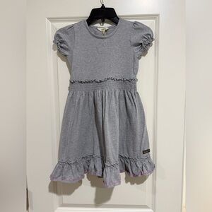 Matilda Jane Gray Ruffled Kids Dress